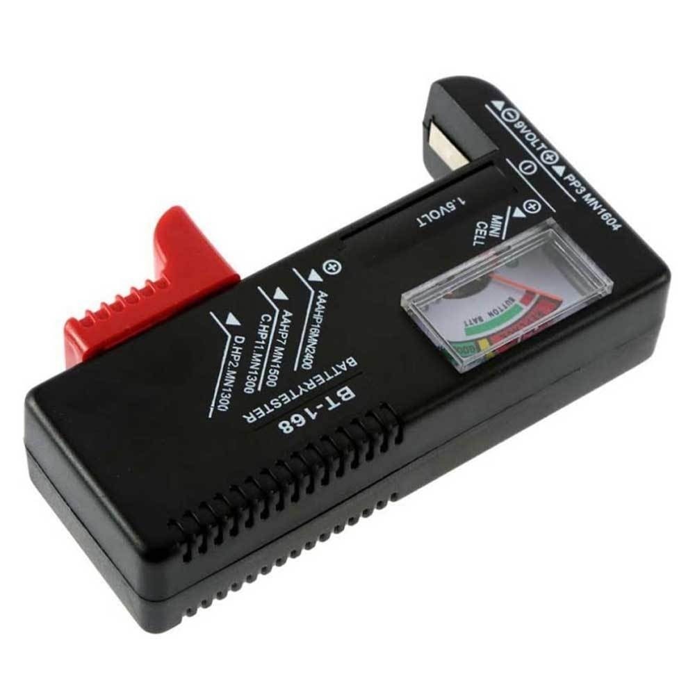Tester per batterie tipo: AA / AAA / C / D / a 1,5 V - 9V e batterie a  bottone