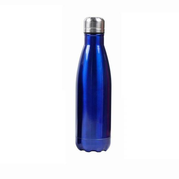 PORTATILE BORRACCIA BOTTIGLIA ACQUA ACCIAIO TERMICA CALDO FREDDO 550ML