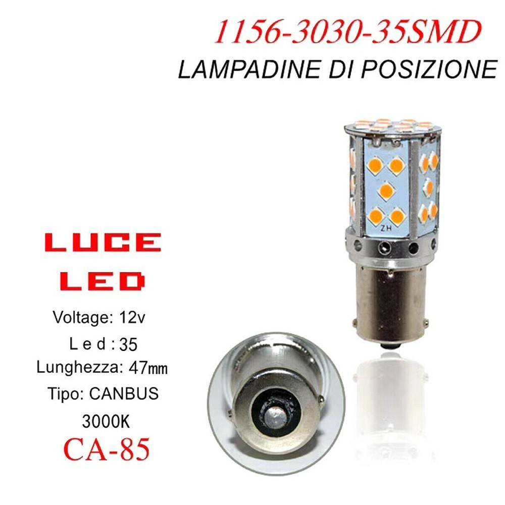 Trade Shop - Lampadine Di Posizione Auto Bay15d 12v 21-5w Luce Calda  Alogena No Canbus L-p103