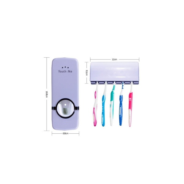 Nivofu 2pcs Dispenser Dentifricio Automatico, Porta Dentifricio in  Plastica, Distributore Automatico di Dentifricio, Spremiagrumi Automatico  per