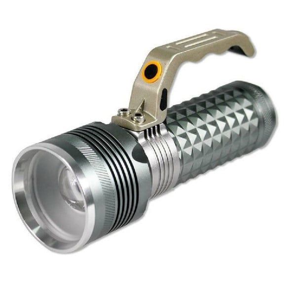 TORCIA TATTICA 1LED CREE CON ZOOM RICARICABILE EMERGENZA BATTERIE 1820