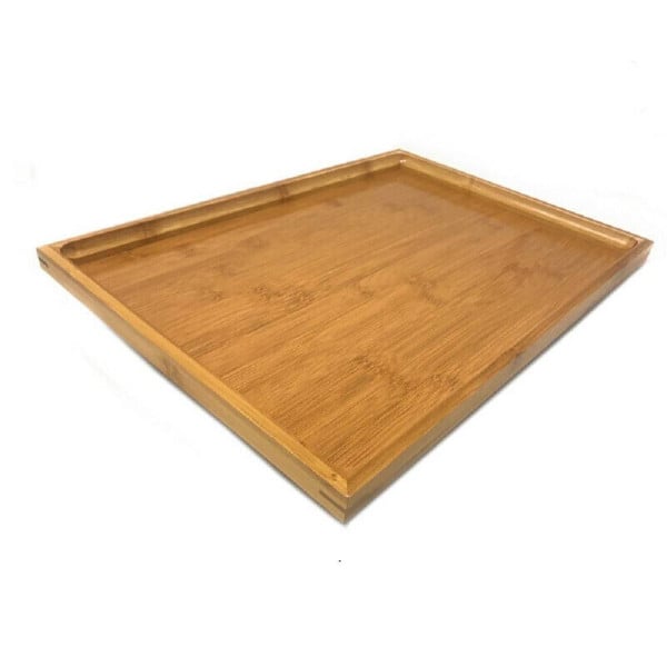 VASSOIO LEGNO DI BAMBOO RETTANGOLARE X ALIMENTI COLAZIONE 41X29X2,5CM