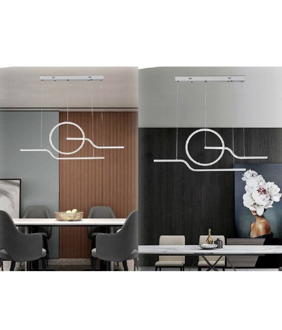 LAMPADARIO LED 32W LAMPADA STILE CONTEMPORANEO MODERNO LUCE 6500 4000K