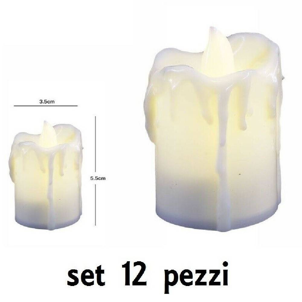 Quadro con romantiche candele a LED, luce a effetto candela, 30 x 30 cm, a  batterie - PEARL
