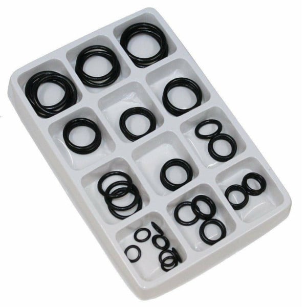SET 50PZ GUARNIZIONI KIT GOMMA ANELLI RUBINETTERIA IDRAULICA VARIE MIS