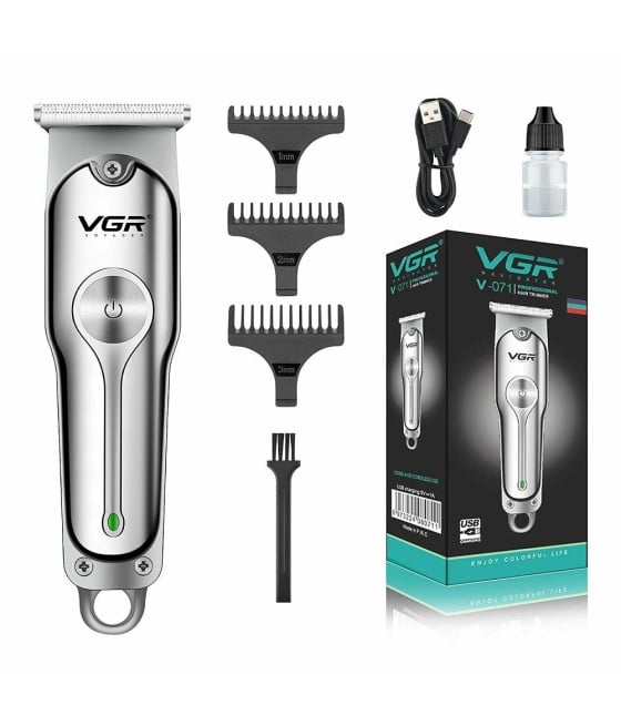 VGR V-071 Tagliacapelli Professionale Rasoio Trimmer Barber USB Ricaricabile