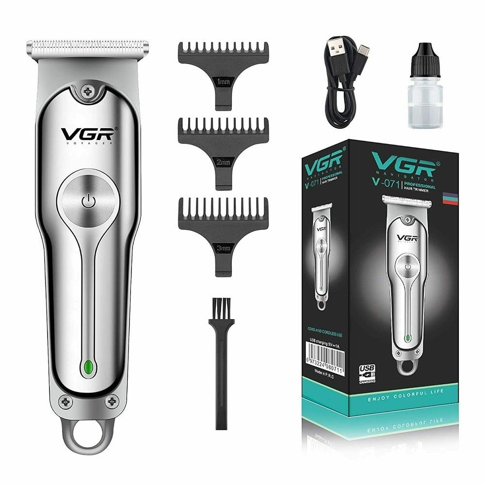 VGR V-071 Tagliacapelli Professionale Rasoio Trimmer Barber USB Ricaricabile