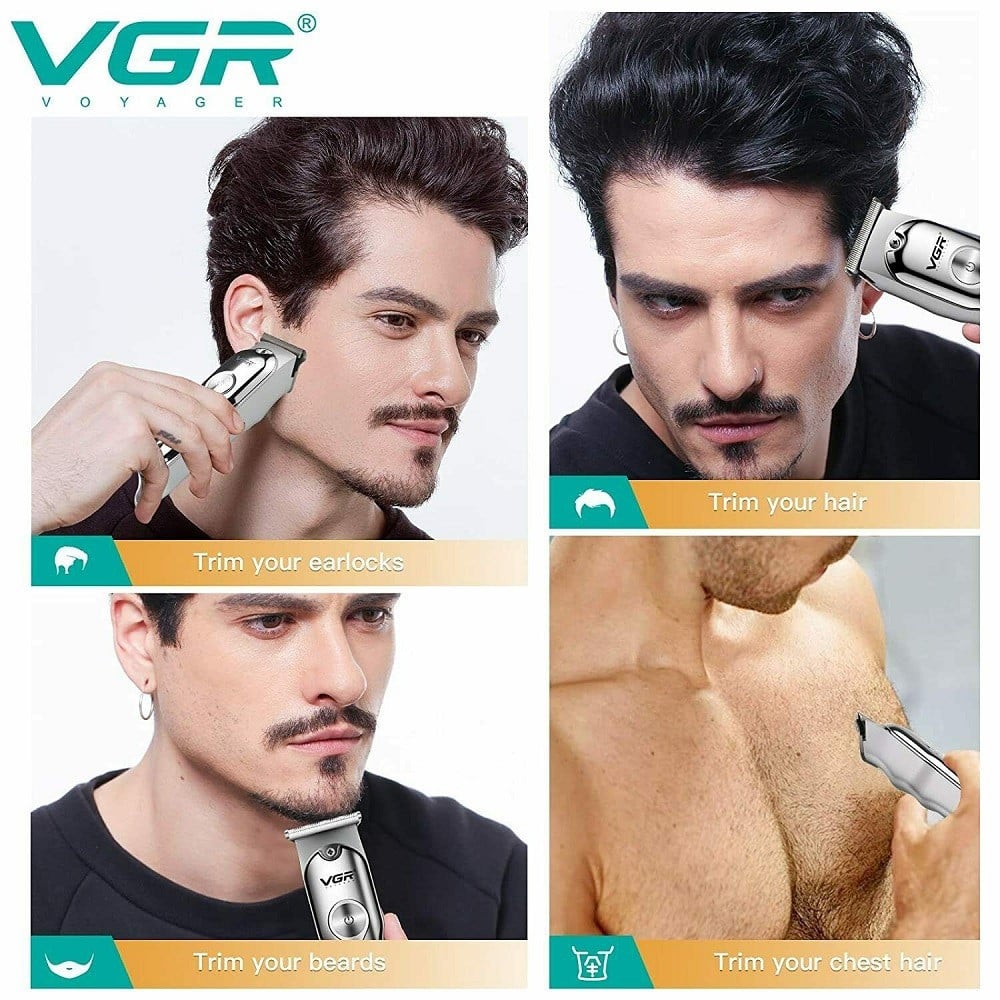 VGR V-071 Tagliacapelli Professionale Rasoio Trimmer Barber USB Ricaricabile