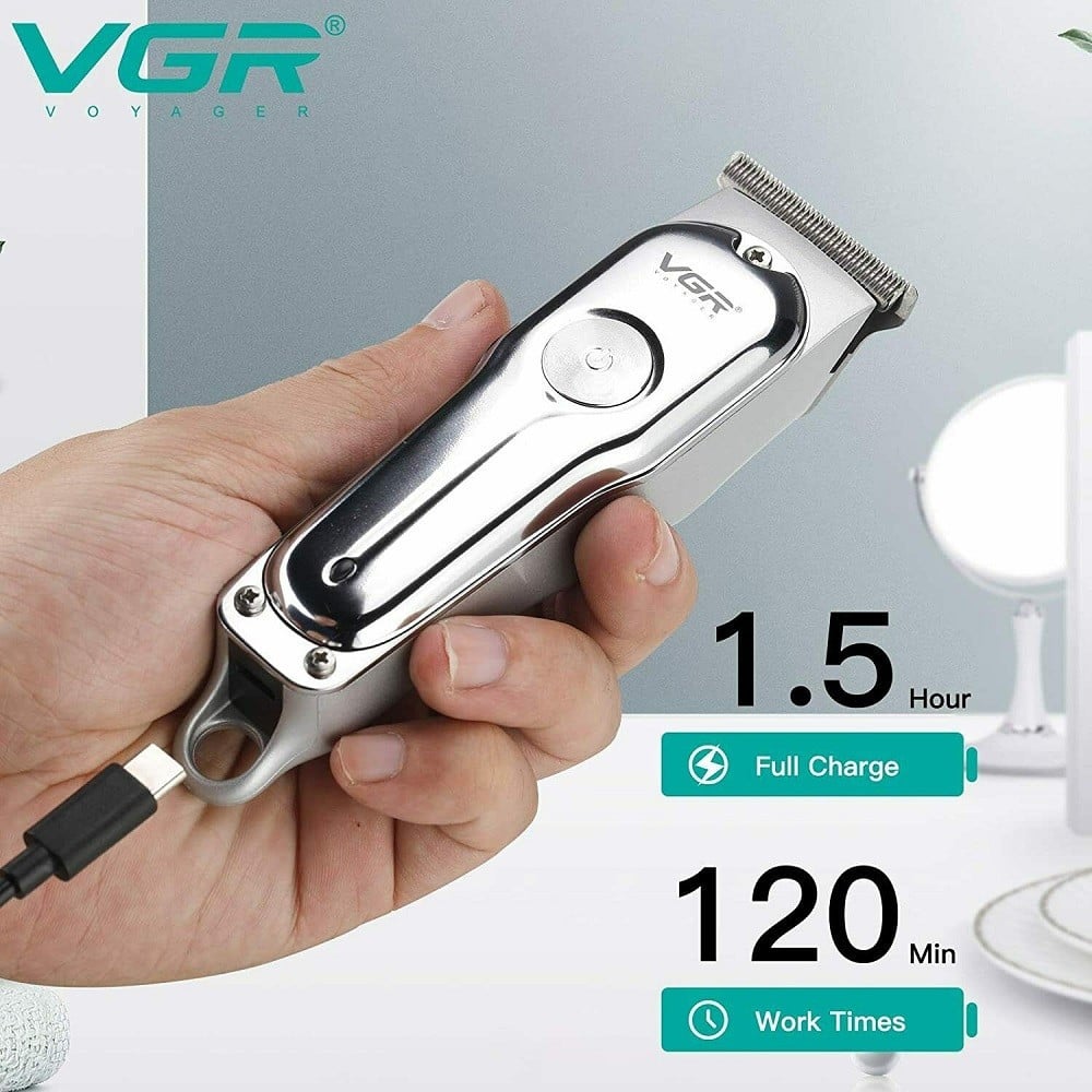VGR V-071 Tagliacapelli Professionale Rasoio Trimmer Barber USB Ricaricabile