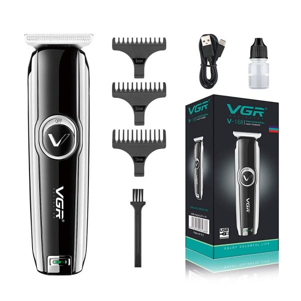 VGR V-168 Tagliacapelli Professionale Trimmer Barber Rifinitore USB