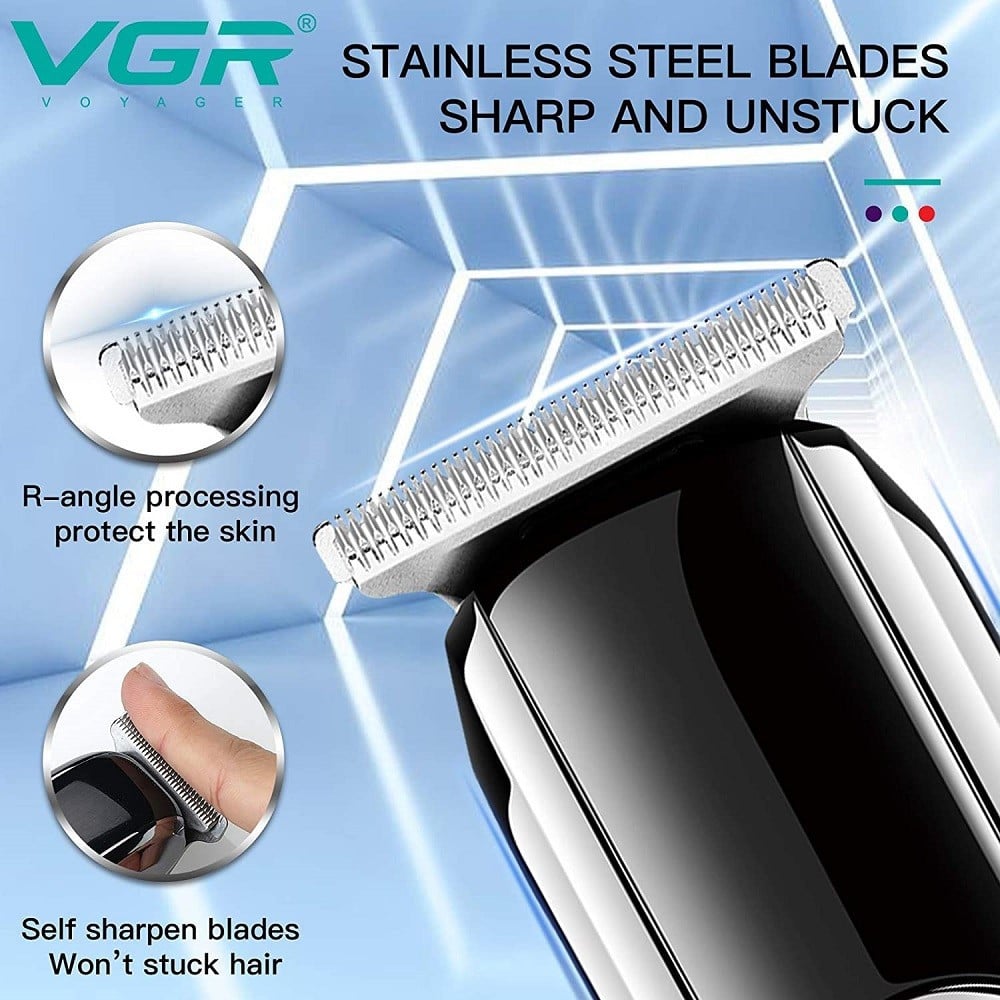 VGR V-168 Tagliacapelli Professionale Trimmer Barber Rifinitore USB