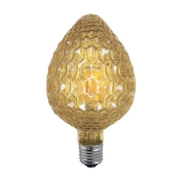 LAMPADINA FILAMENTO OVALE AMBRA E27 4W STILE RETRO LUCE DECORATI OV-OC