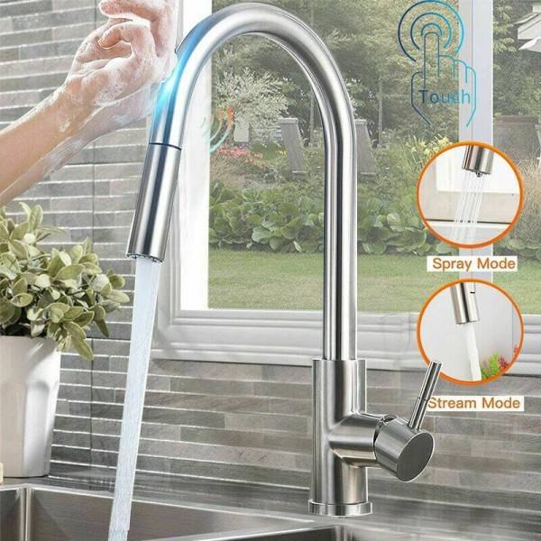 Touch rubinetto per lavello da cucina con spruzzatore a scomparsa 2  maniglia 3 In 1 rubinetti per depuratore filtro acqua rubinetto da cucina  con sensore In ottone dorato - AliExpress
