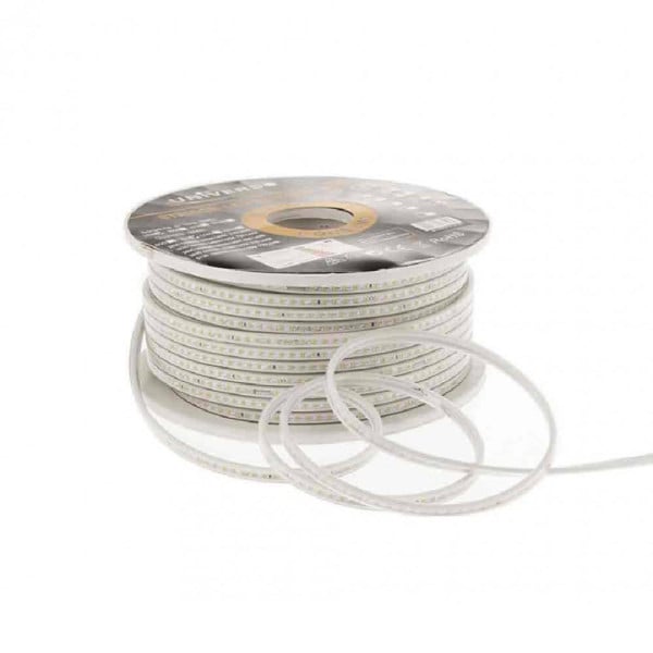 STRISCE LED GOMMATE SMD 2835 A 220V DA 5MM BOBINA STRIPLED 100MT 2835-120 COLORE