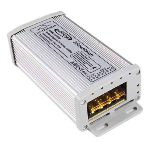 ALIMENTATORE 12V 8.3A 100W TRASFORMATORE TELECAMERE STRIP LED SS-100