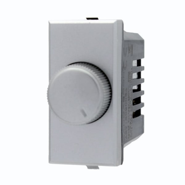 REGOLATORE DIMMER MANOPOLA 220V SILVER COMPATIBILE CON BTICINO AXOLUTE
