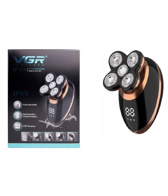 VGR V-316 Rasoio Professionale Rotary Shaver 5in1 Barber Regolabarba LCD