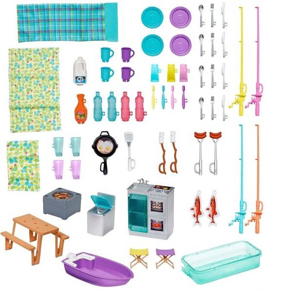 PLAYSET CAMPER DEI SOGNI 3 IN 1 CON 3 VEICOLI 50 ACCESSORI GIOCATTOLO