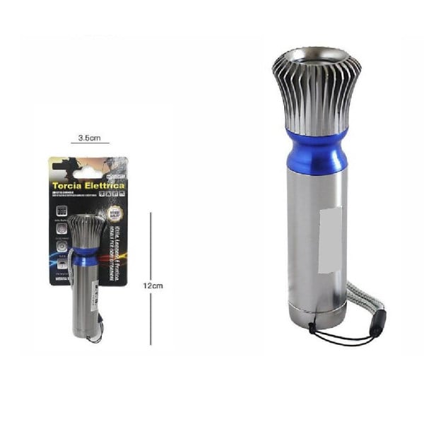 TORCIA ELETTRICA ULTRA LUMINOSA LUCE 1LED IMPERMEABILE CAMPEGGI JD051