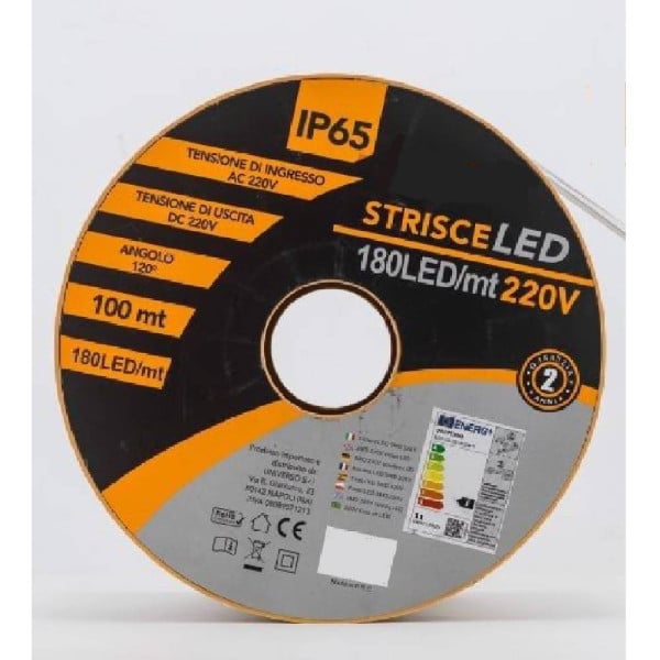 STRIP LED 2835 180D 100MT STRISCIA LUCE CALDA FREDDA NATURALE 2835W180