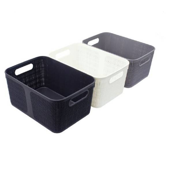 CESTINO PORTA OGGETTI ORGANIZER RETTANGOLARE CESTO BAGNO CASA 79464