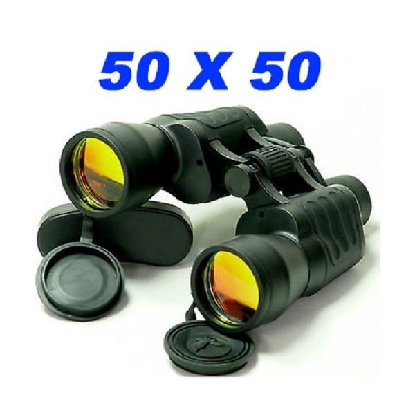 BINOCOLO 50X50 ANTIRIFLESSO CON CUSTODIA MIMETICO CAMPEGGIO STADIO CACCIA VIAGGI