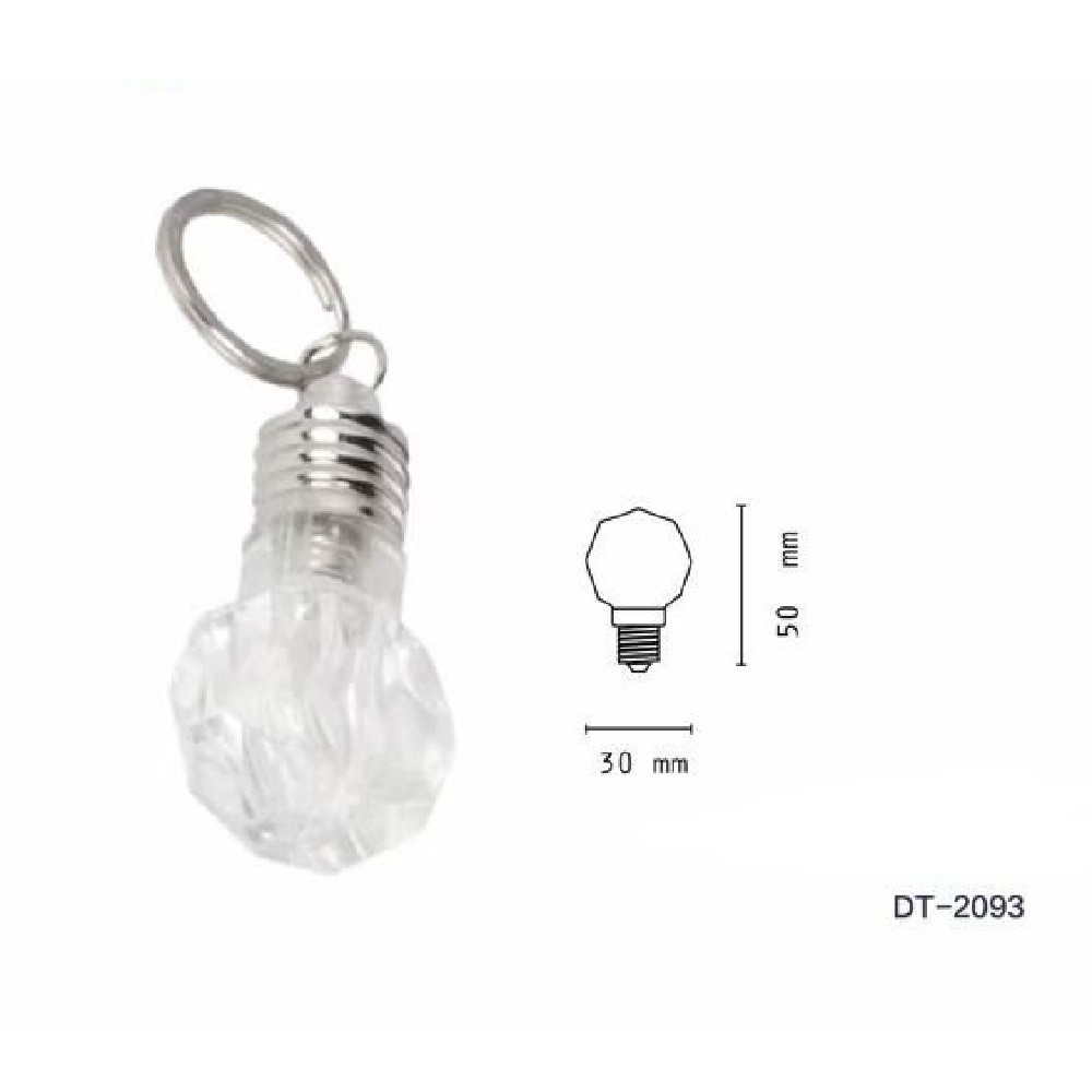 DOBO Portachiavi LED mini torcia luce lampada tasto accensione anel