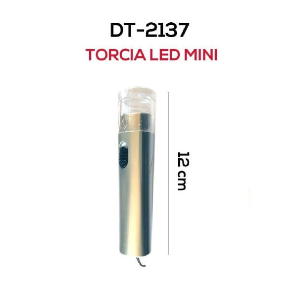 SET 3 MINI TORCIA LED SMD 12 CM TASCABILE PORTATILE CAMPEGGIO DT-2137