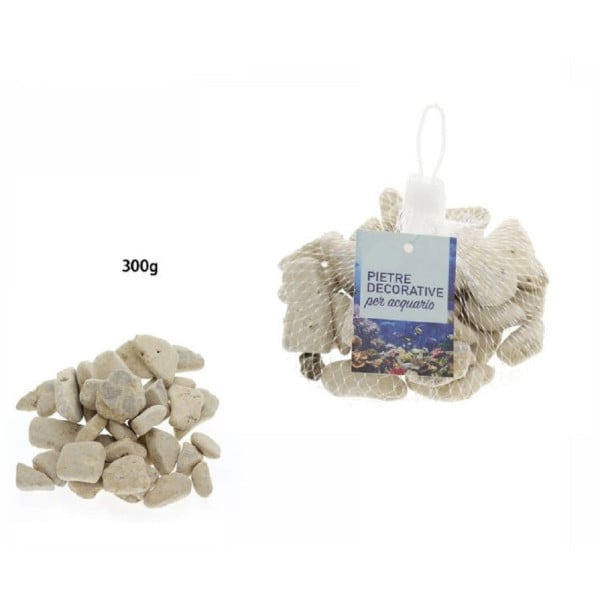 PIETRE SASSI SASSOLINI DECORATIVI ACQUARIO 300GR DECORAZIONE GIARDINO