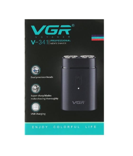 VGR V-341 Rasoio Professionale Elettrico Rotary Shaver Barber Regolabarba Uomo