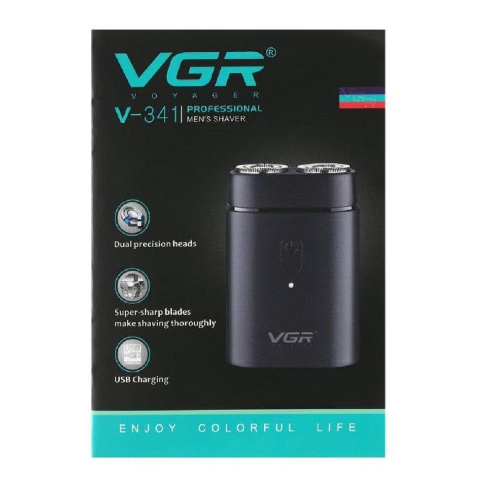 VGR V-341 Rasoio Professionale Elettrico Rotary Shaver Barber Regolabarba Uomo