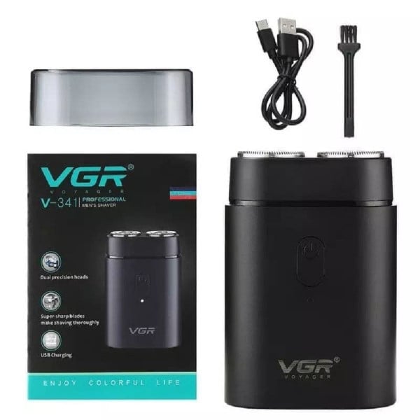 VGR V-341 Rasoio Professionale Elettrico Rotary Shaver Barber Regolabarba Uomo