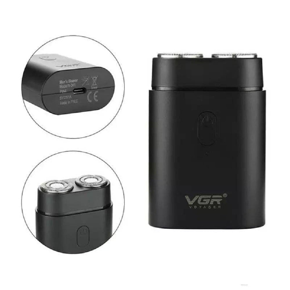 VGR V-341 Rasoio Professionale Elettrico Rotary Shaver Barber Regolabarba Uomo