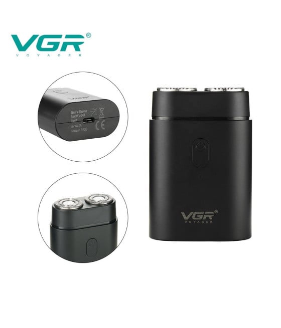 VGR V-341 Rasoio Professionale Elettrico Rotary Shaver Barber Regolabarba Uomo