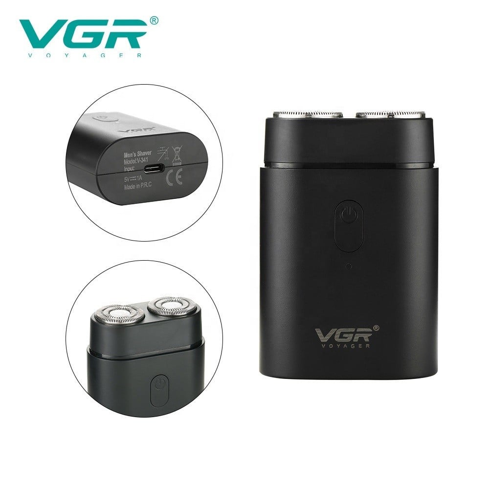 VGR V-341 Rasoio Professionale Elettrico Rotary Shaver Barber Regolabarba Uomo
