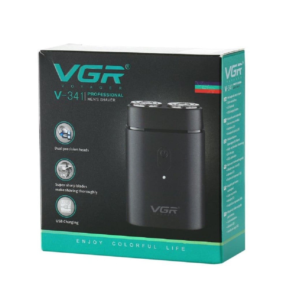 VGR V-341 Rasoio Professionale Elettrico Rotary Shaver Barber Regolabarba Uomo