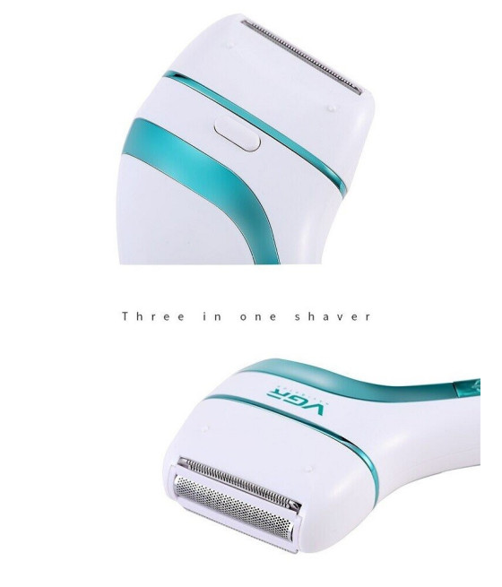 VGR V-713 Epilatore Professionale 3in1 Ricaricabile Depilazione Precisa