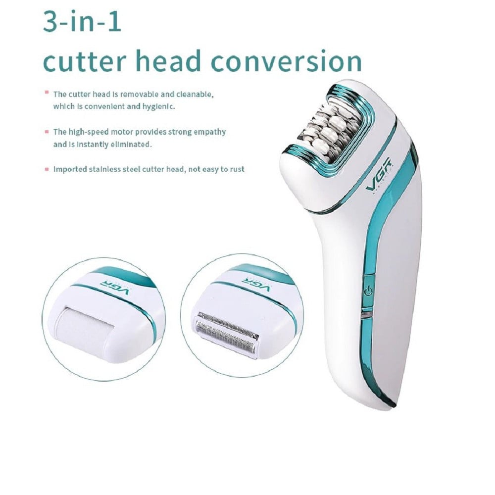 VGR V-713 Epilatore Professionale 3in1 Ricaricabile Depilazione Precisa