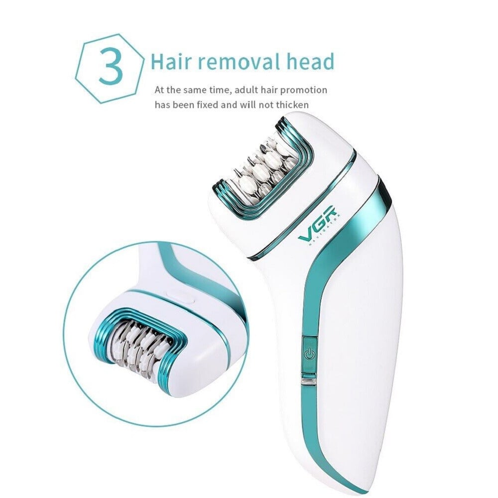 VGR V-713 Epilatore Professionale 3in1 Ricaricabile Depilazione Precisa