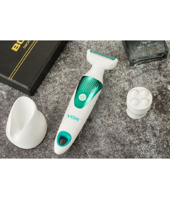 VGR V-720 Kit Epilatore 5in1 Donna Trimmer Rasoio Testine Intercambiabili