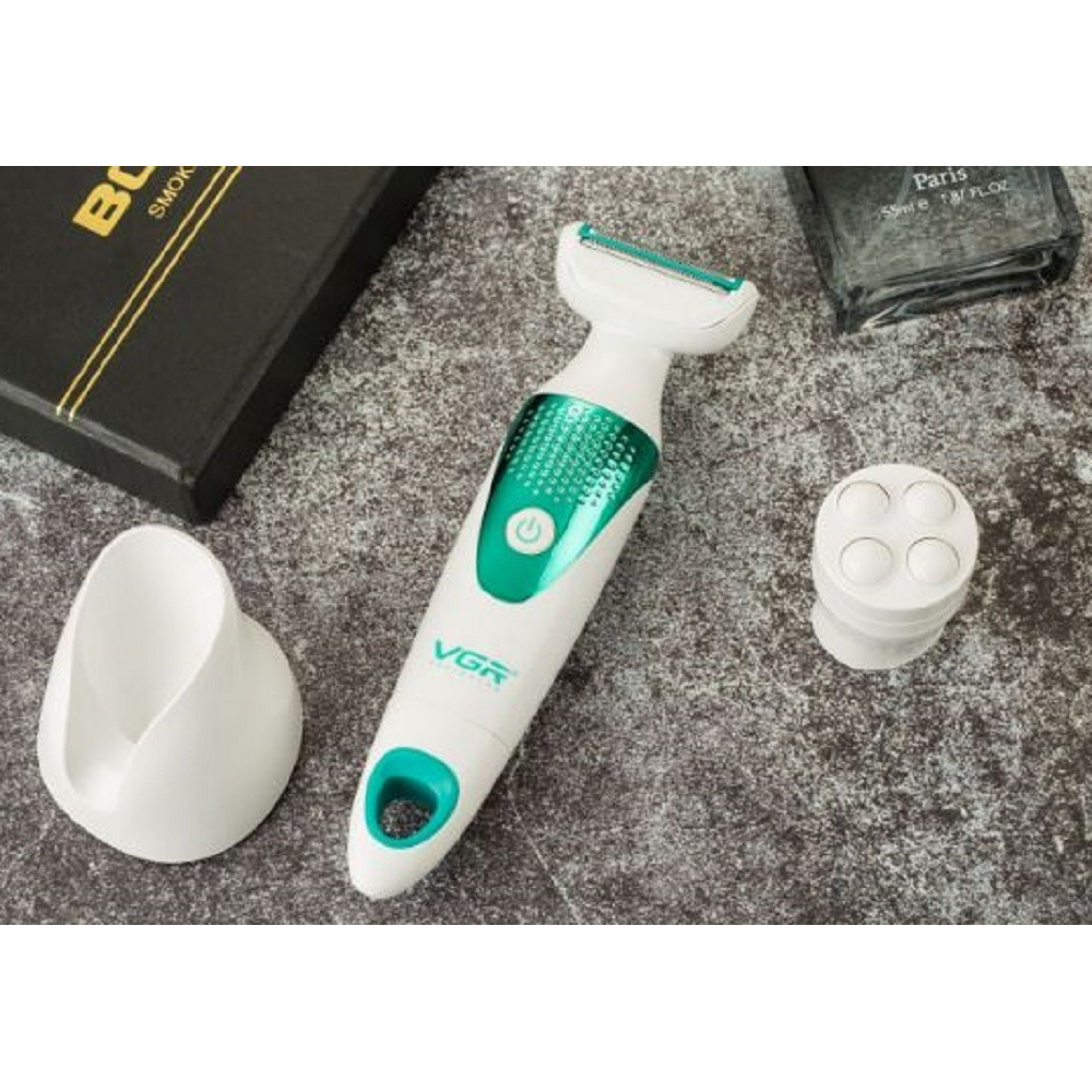 VGR V-720 Kit Epilatore 5in1 Donna Trimmer Rasoio Testine Intercambiabili