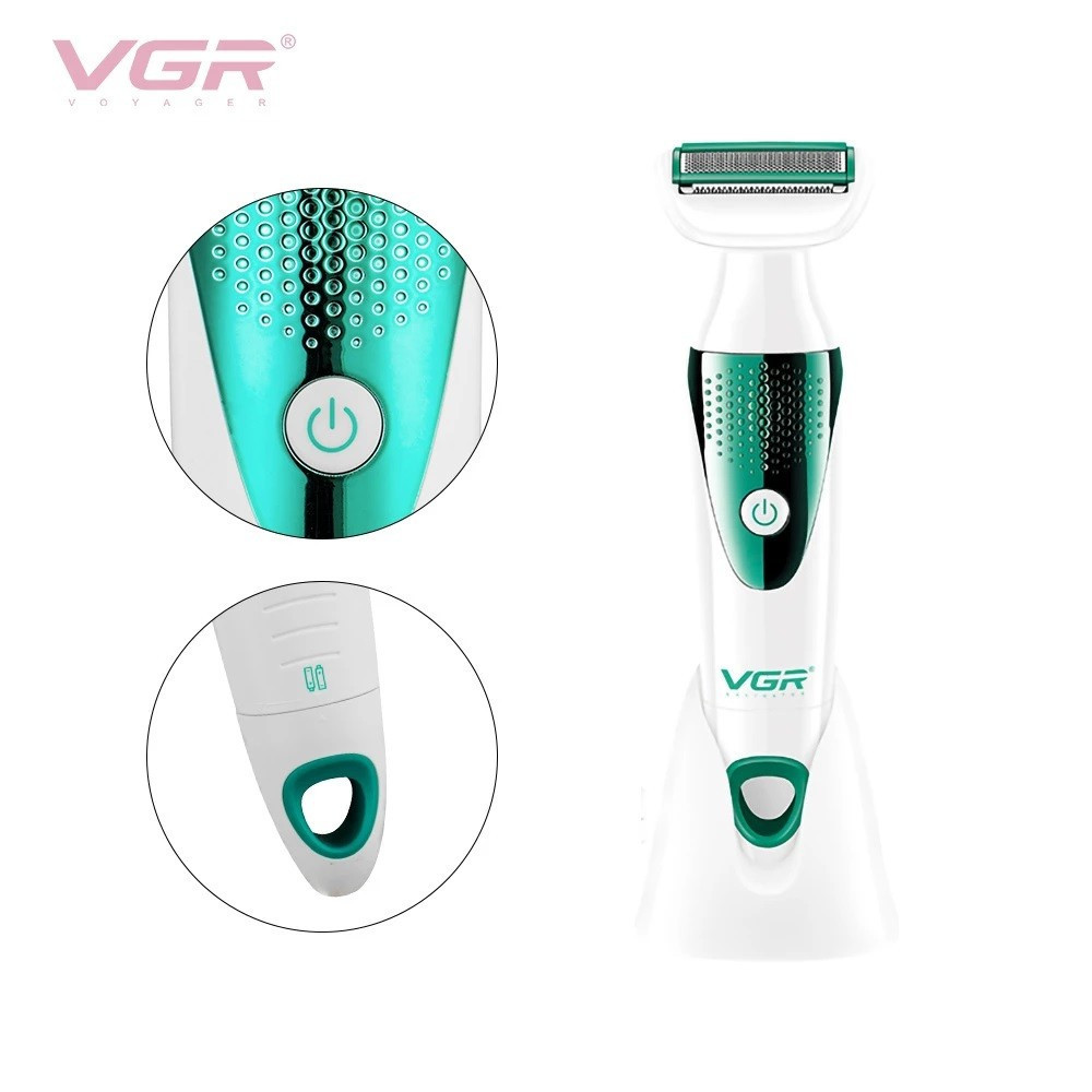 VGR V-720 Kit Epilatore 5in1 Donna Trimmer Rasoio Testine Intercambiabili