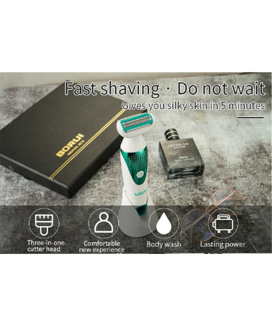 VGR V-720 Kit Epilatore 5in1 Donna Trimmer Rasoio Testine Intercambiabili