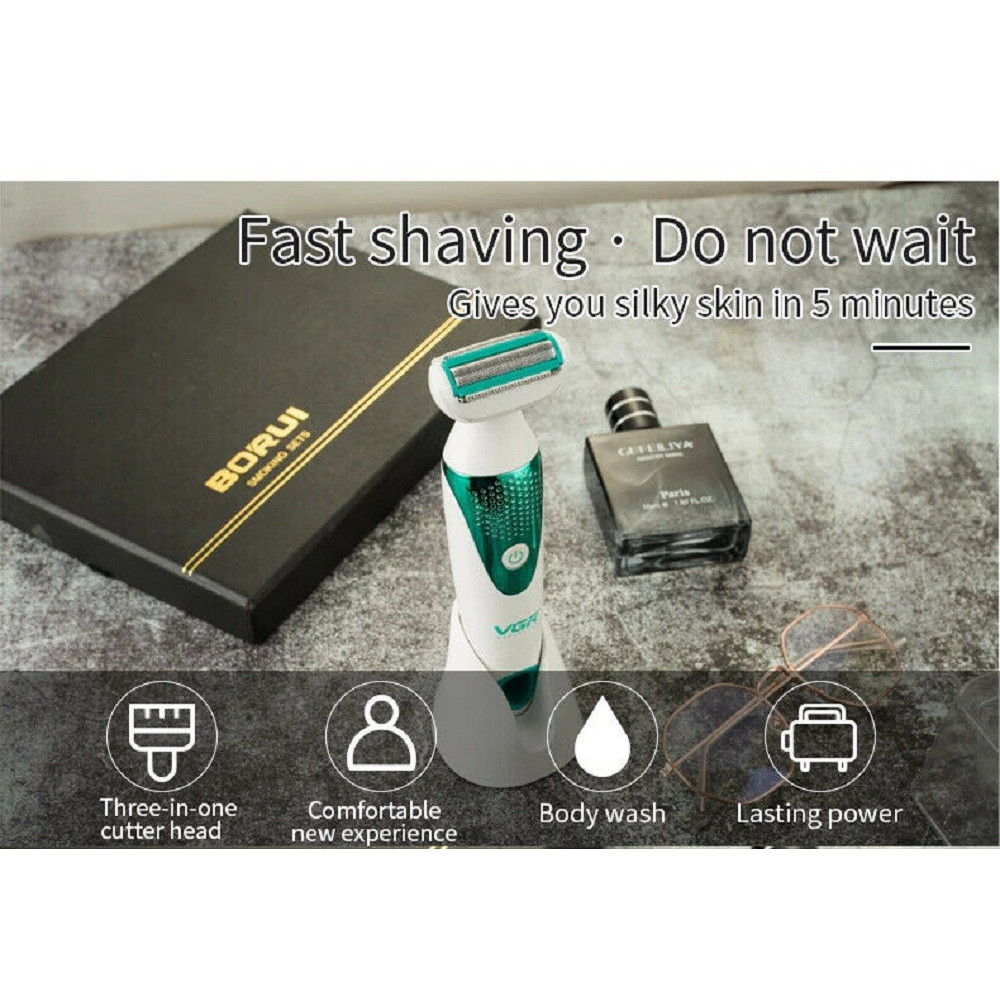 VGR V-720 Kit Epilatore 5in1 Donna Trimmer Rasoio Testine Intercambiabili