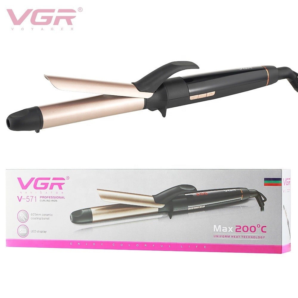 VGR V-571 Ferro Arricciacapelli Professionale 2 in 1 Parrucchiere