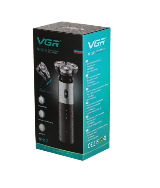 Tagliacapelli Professionale Rotary Shaver VGR V-343 | Rasoio Trimmer Barber USB