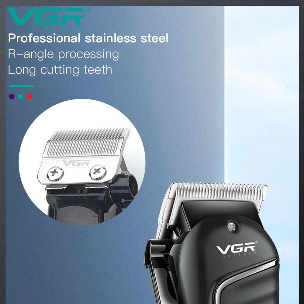 Tagliacapelli Professionale VGR V-683 | Clipper Barber Rasoio Regolabarba