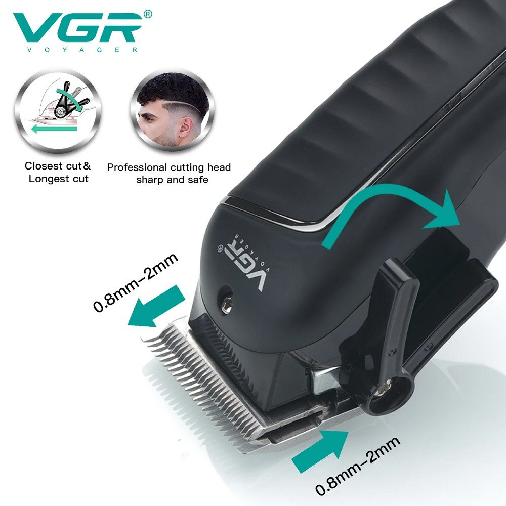 Tagliacapelli Professionale VGR V-683 | Clipper Barber Rasoio Regolabarba