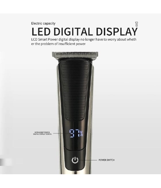 TAGLIACAPELLI BARBA PROFESSIONAL RICARICABILE USB CORDLES DISPLAY V178