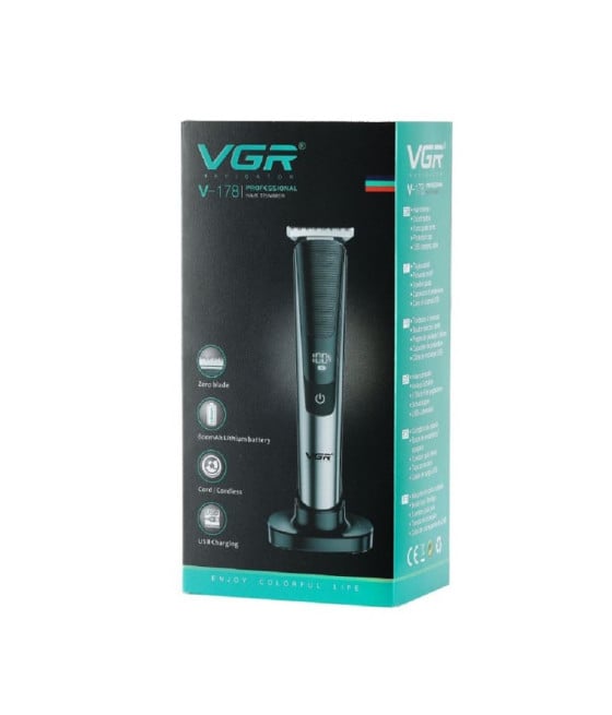 TAGLIACAPELLI BARBA PROFESSIONAL RICARICABILE USB CORDLES DISPLAY V178